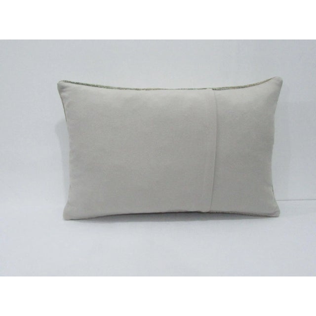 Traditional Faded Decorative Turkish Pillow For Sale - Image 3 of 4