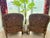 Pair of Vintage Homestead House French Provincial Upholstered Bergère-Style Armchairs For Sale - Image 10 of 11