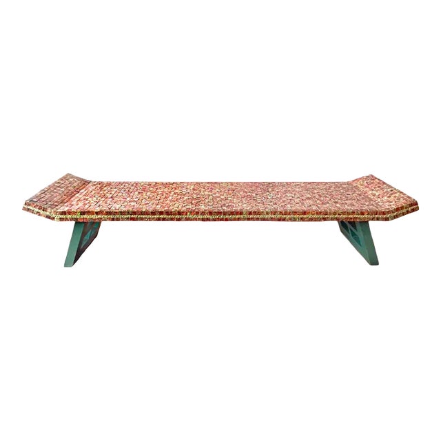 One of a Kind, Pagoda Style Table/Bench Attributed to Paul Frankl For Sale