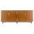 1970s Baker Teak & Brass Double Door Compartment 4 Drawers Credenza Dresser For Sale - Image 5 of 12