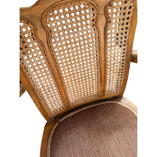Antique Louis XV French Armchair, 1900 For Sale - Image 10 of 11