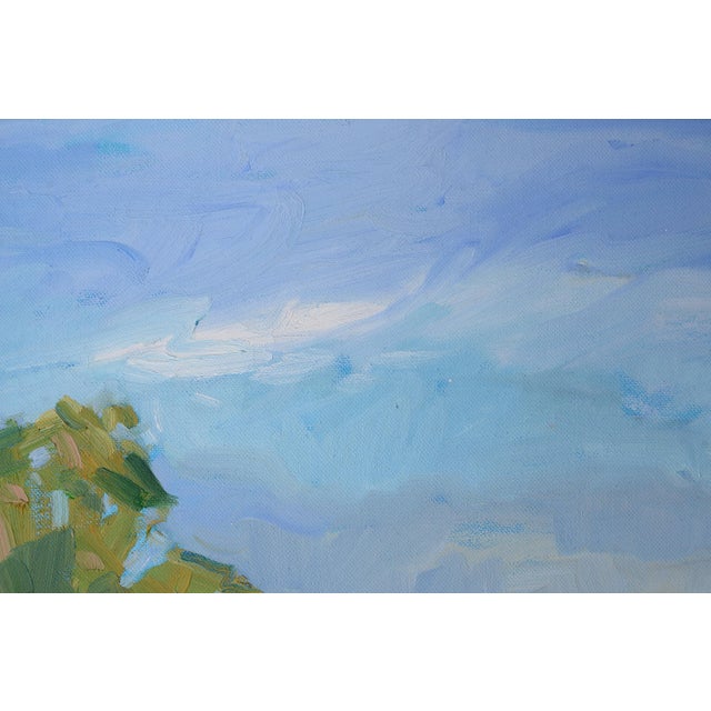 Vintage Pam Glover Plein Air Impressionist Landscape Oil Painting For Sale - Image 12 of 16