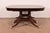 Baker Furniture Style Georgian Mahogany Double Pedestal Extension Dining Table, Newly Refinished For Sale - Image 14 of 15