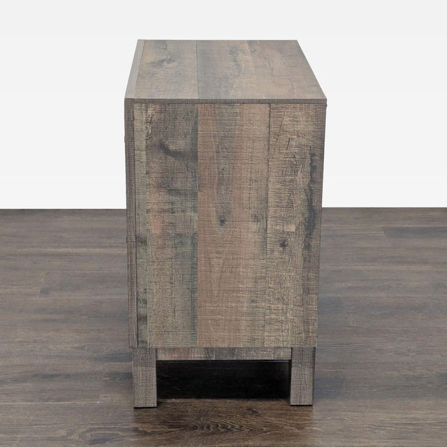 Crown Mark Rustic Two Drawer Nightstand For Sale - Image 4 of 10