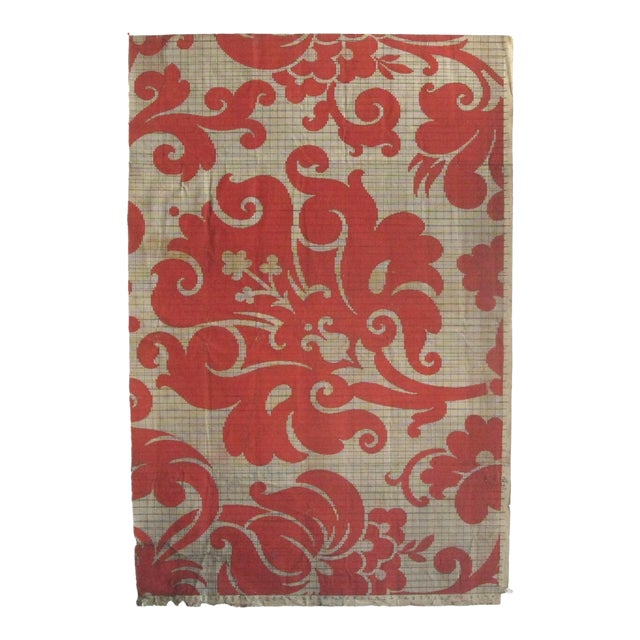Antique French Textile Design For Sale