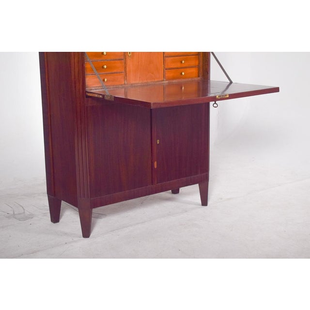 Brown Portuguese Abattant Desk, 1890s For Sale - Image 8 of 15