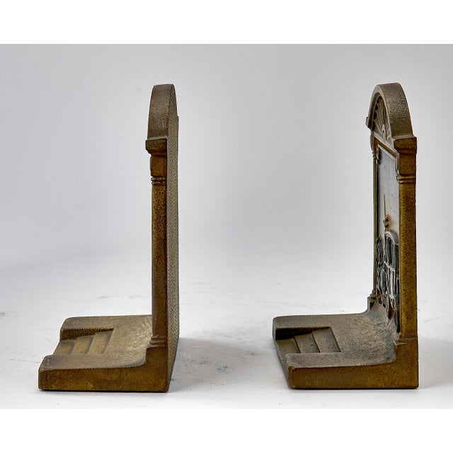 19th Century Victorian Bradley Hubbard Brass Bookends Stamped B H A Pair Chairish