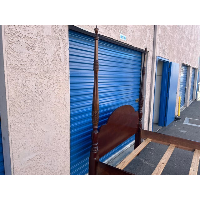 Queen Size Basset Poster Bed For Sale - Image 12 of 12