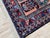 Navy Blue Vintage Serab Wool Rug, Boteh Design For Sale - Image 8 of 9