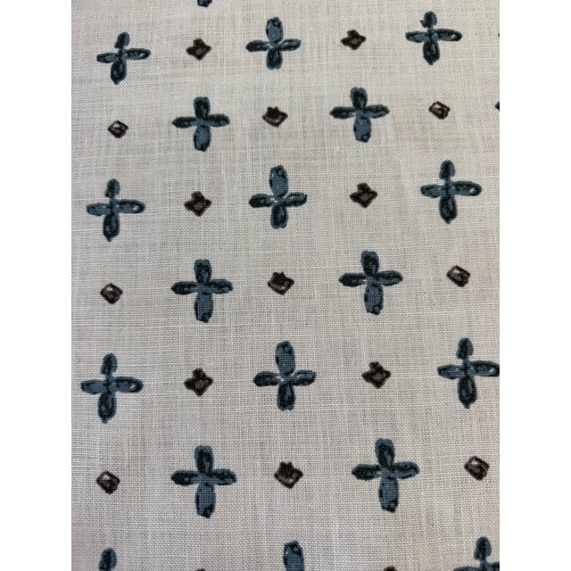 KATIE LEEDE Amun Border 100% Linen Fabric 4 6/8 Yards Amun Border 100% Linen Width 52″ Repeat: 50.9″ H x 12″ V Color,...