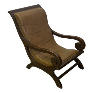 20th Century Leather Swedish Chair For Sale