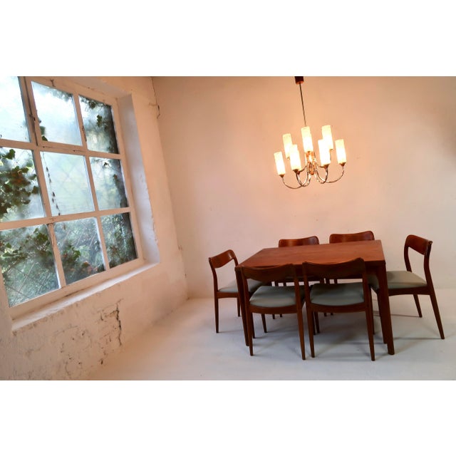 1960s Mid-Century Teak Chandelier, 1960s For Sale - Image 5 of 14