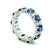 18k White Gold Thai Sapphire and Diamond Eternity Band, Size 6.5 For Sale - Image 10 of 14