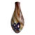 Art Glass Vase Pulled Swirled Feather Millefiori Murine For Sale
