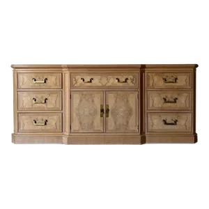 Vintage Burl Wood Dresser by Heritage From the Corinthian Collection