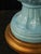 Lamp in Light Blue with Leaves and Textures from Manises, 1970s For Sale - Image 6 of 8