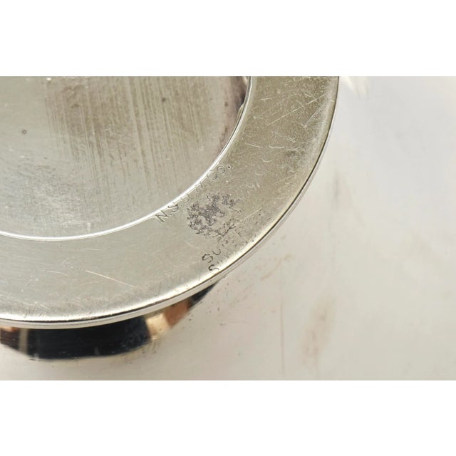 Silver Vintage Silverplate Georg Jensen Style Covered Box, Sugar Bowl or Serving Bowl For Sale - Image 8 of 9