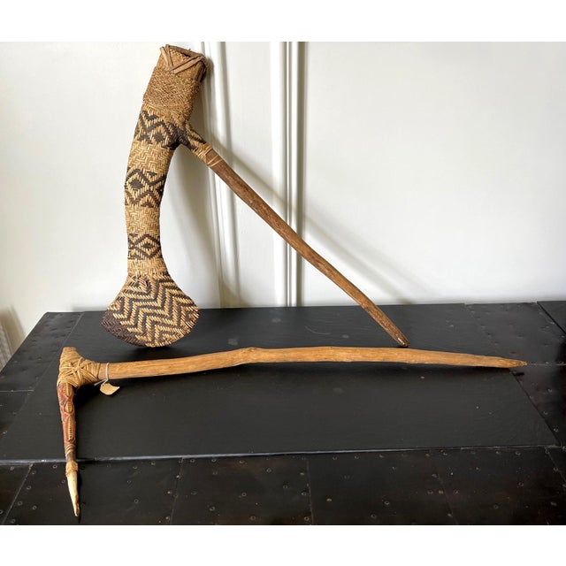 Two Ceremonial Weapon from Highlands of Papua New Guinea Provenance For Sale - Image 4 of 17