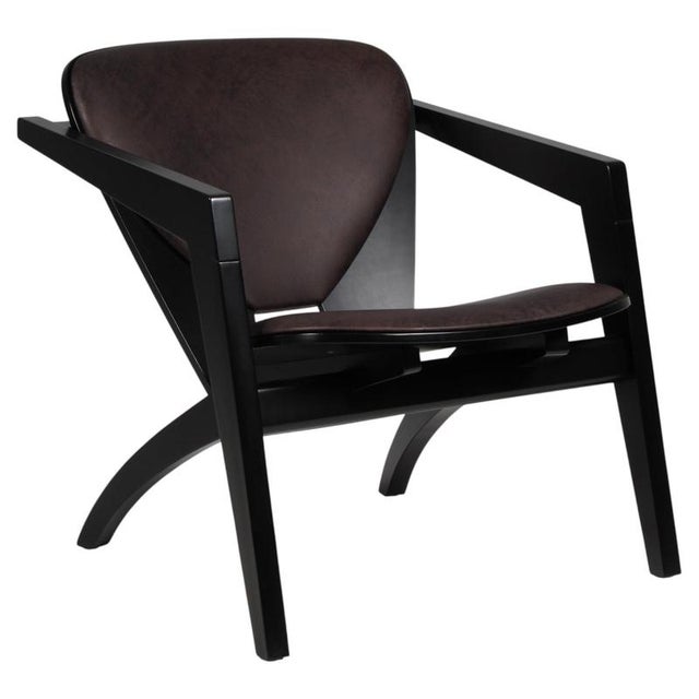 Butterfly Lounge Chairs in Black Beech and Full Grain Leather by Hans J. Wegner for Getama, 2000s For Sale - Image 6 of 6