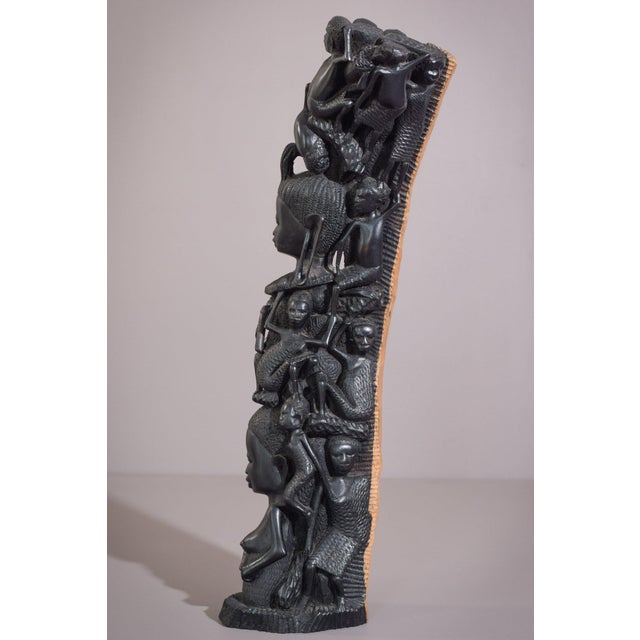 Wood African Figural Post Carving For Sale - Image 7 of 16