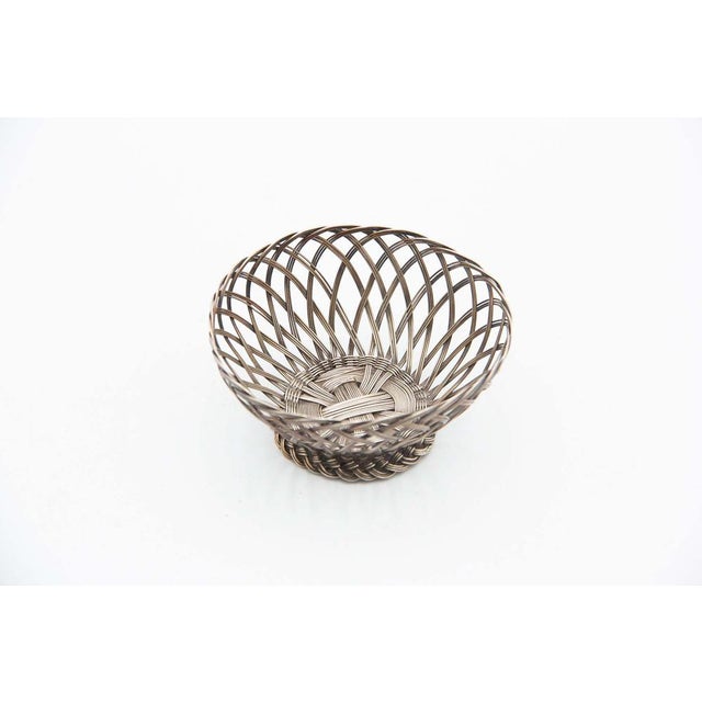 Silver Wire Ring in the Shape of a Basket For Sale - Image 3 of 3