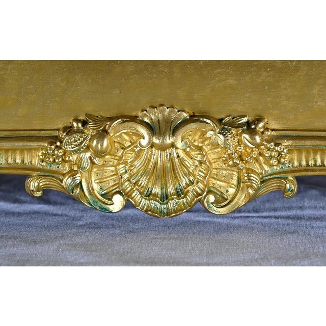 Early 19th Century Golden Bronze Pendulum the Virgin with the Chair For Sale - Image 12 of 18