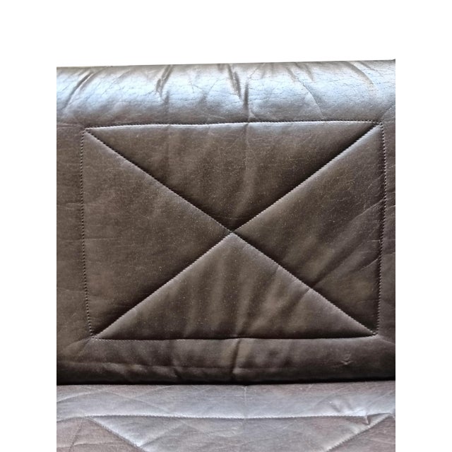 Vintage Two-Seater Leather Sofa by Andre Vandenbeuck for Strassle International, 1960s For Sale - Image 12 of 15