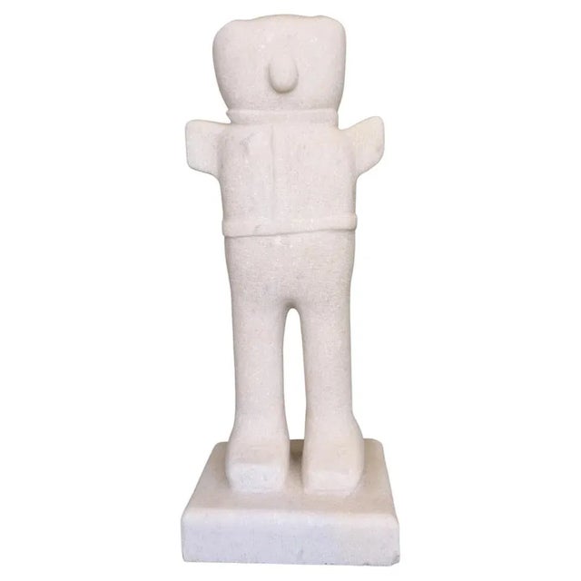 Comedy and Tragedy of the Animal Marble Sculpture by Tom Von Kaenel For Sale - Image 6 of 6