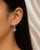 Modern Late 20th Century 18K White Gold Diamond Cabochon Amethyst Hanging Drop Earrings, Pair For Sale - Image 3 of 3