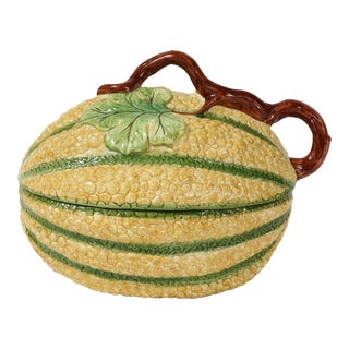 Large Mottahedeh Porcelain Squash Covered Tureen For Sale