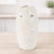 Delicate, elegant, and effortlessly chic, this White Floral Embossed Ceramic Vase Set brings timeless beauty to your home...