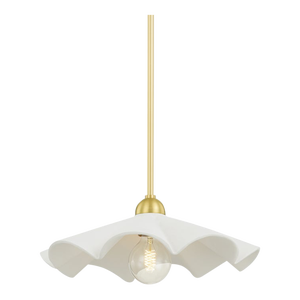 Mitzi Maisie 1-Light Pendant, Aged Brass