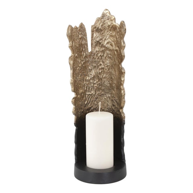 Situ Faux Bois Candleholder For Sale