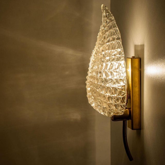 Large Wall Sconces in the style of Barovier & Toso, Italy, 1960s, Set of 2 For Sale - Image 13 of 18