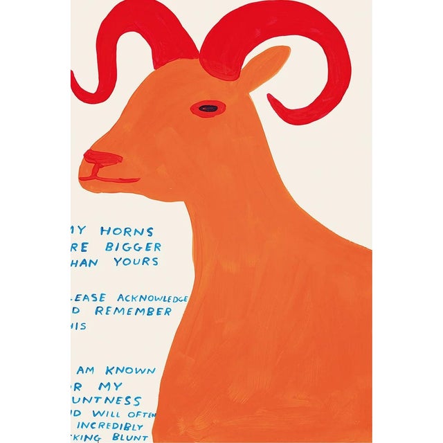 David Shrigley, Signs of the Zodiac Poster (Individual), Aries (The Ram) Accompanied by a Certificate of Authenticity...