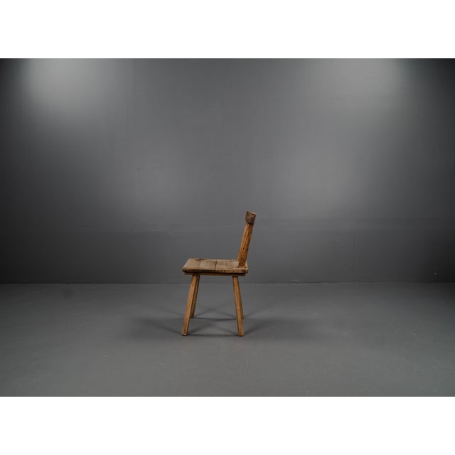 Brutalist 3KP Side Chairs in Oak, 1950s, Set of 4 For Sale - Image 12 of 18