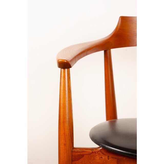 Early Edition Model ST 750 Desk Chair in Elm and Skai by Arne Wahl Iversen for Niels Eilersen, 1960s For Sale - Image 14 of 18