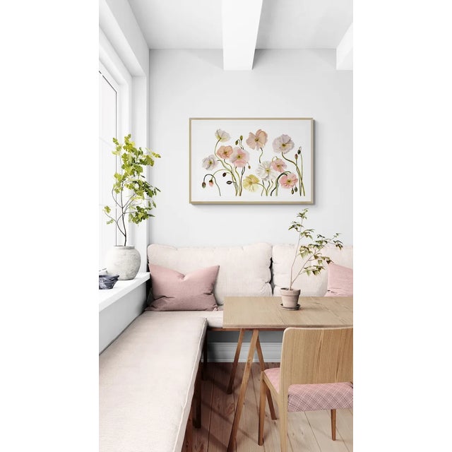 Contemporary "Poppies No. 6" Contemporary Original Botanical Flowers Watercolor Painting by Elizabeth Becker For Sale - Image 3 of 3