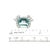 Natural Aquamarine Diamond Ring 6.5 14k white Gold 6.09 TCW Certified For Sale - Image 11 of 12