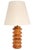 Mid 20th Century Mid Century Modern Stacked Wood Table Lamps For Sale - Image 10 of 12