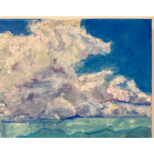 Rustic “Silent Rain” Oil on Linen by Nancy M. Vignola For Sale - Image 3 of 7