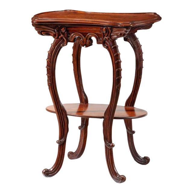 Early 20th Century French Art Nouveau Side Table in the Style of Louis Majorelle For Sale