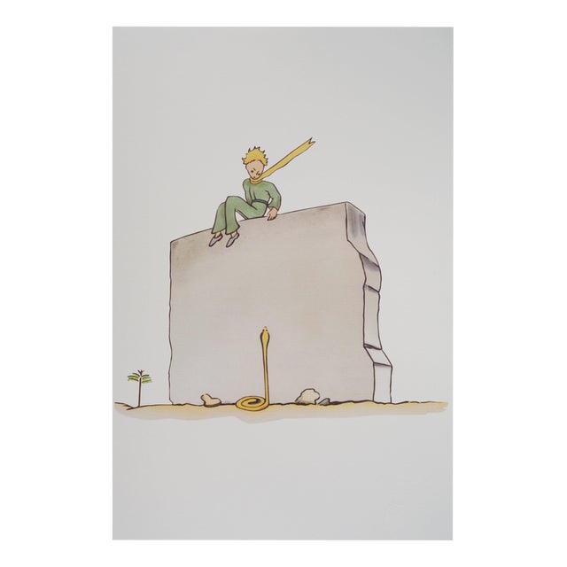 Antoine de Saint-Exupery, The Little Prince and the Serpent's Temptation, Lithograph For Sale