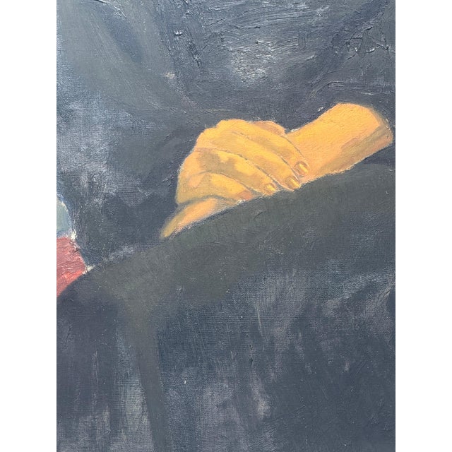 Dré Van Den Langenbergh, Portrait, Oil on Canvas For Sale - Image 5 of 8