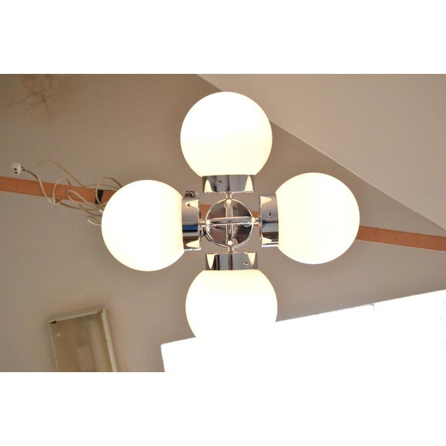 Mid-Centure Designed Chandelier attributed to Jílové Near Děčín, Czechoslovakia, 1970s For Sale - Image 12 of 14
