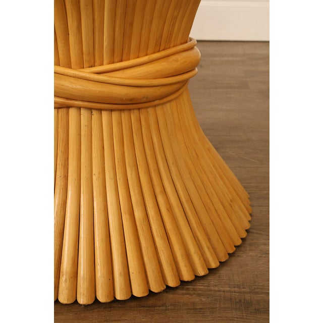 Vintage Pair of Wheat Sheaf End Tables For Sale - Image 14 of 18