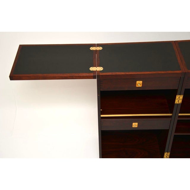 Mid-Century Modern Danish Captain's Bar attributed to Reno Wahl Iversen for Dyrlund, 1960s For Sale - Image 3 of 14