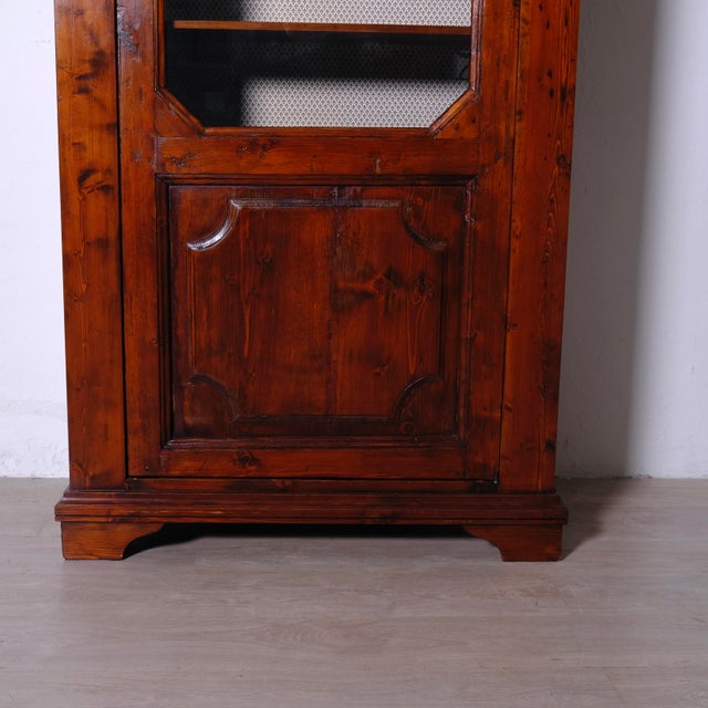 Antique Wooden Display Cabinet Bookcase, Italy, Late 18th Century For Sale - Image 12 of 18