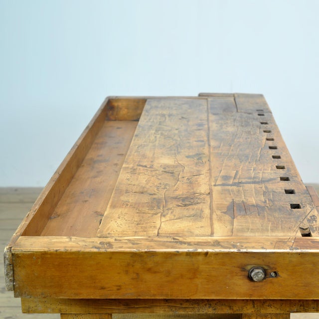 Oak Carpenters Workbench, 1920s For Sale - Image 15 of 17