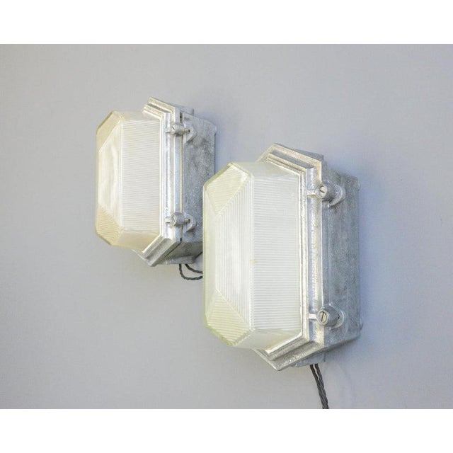 Industrial Bulkhead Lights by Maxlume, 1920s For Sale - Image 6 of 14